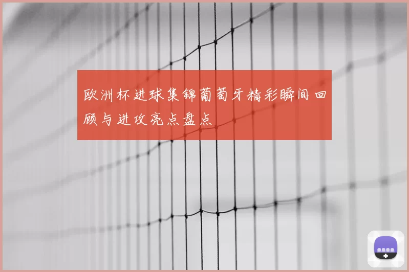 欧洲杯进球集锦葡萄牙精彩瞬间回顾与进攻亮点盘点